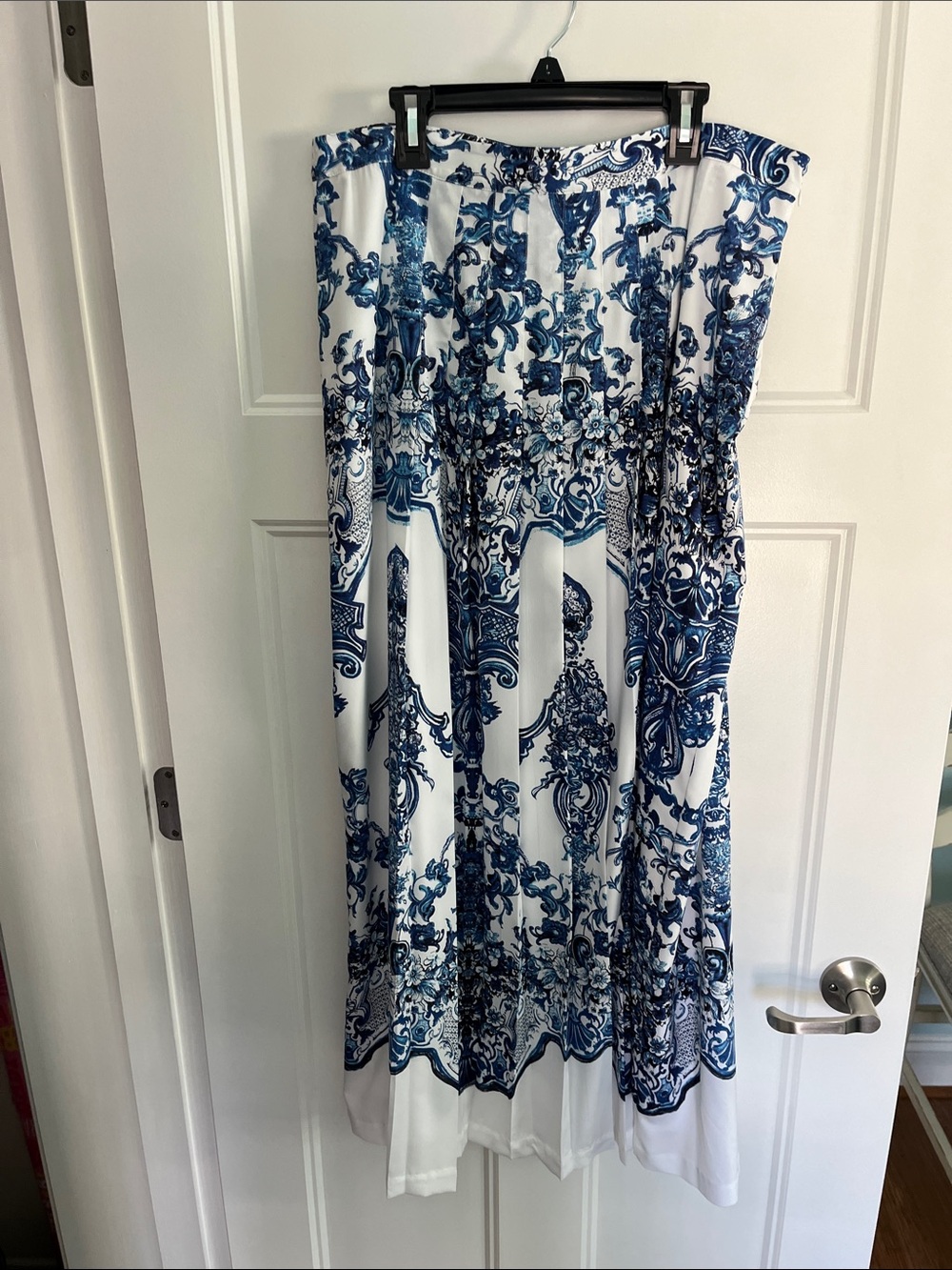 Soft Surroundings Blue/White Maxi Skirt